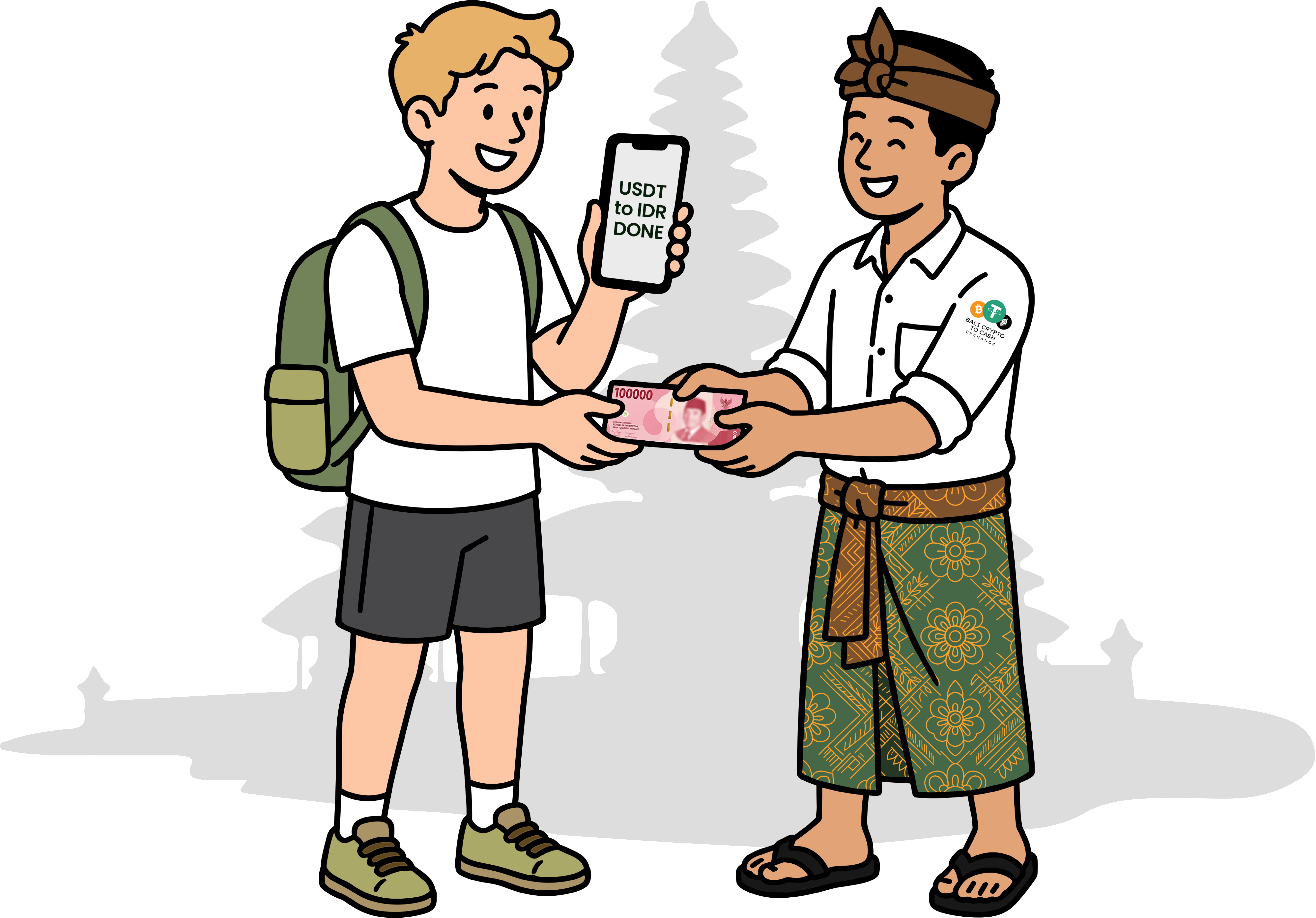 Crypto to Cash Exchange Bali Face to Face Service